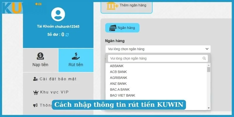 Rút Tiền KUWIN - Những Bước Thực Hiện Đơn Giản Cho Người Mới 1 Các điều kiện cần đáp ứng trước khi rút tiền KUWIN