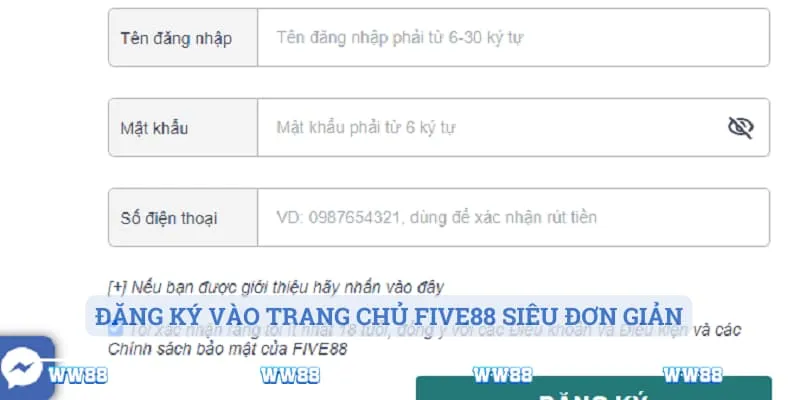 Five88 – Nhà Cái Uy Tín Nhất Tại Thị Trường Châu Á 5 Hướng dẫn đăng ký tại hệ thống